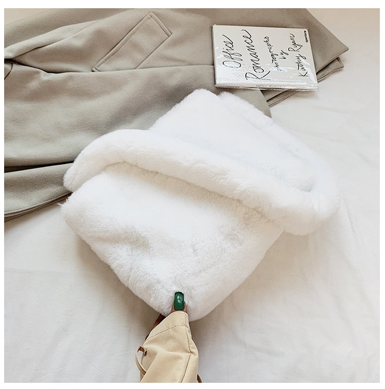 Sac Bandoulière Fourrure Blanc
