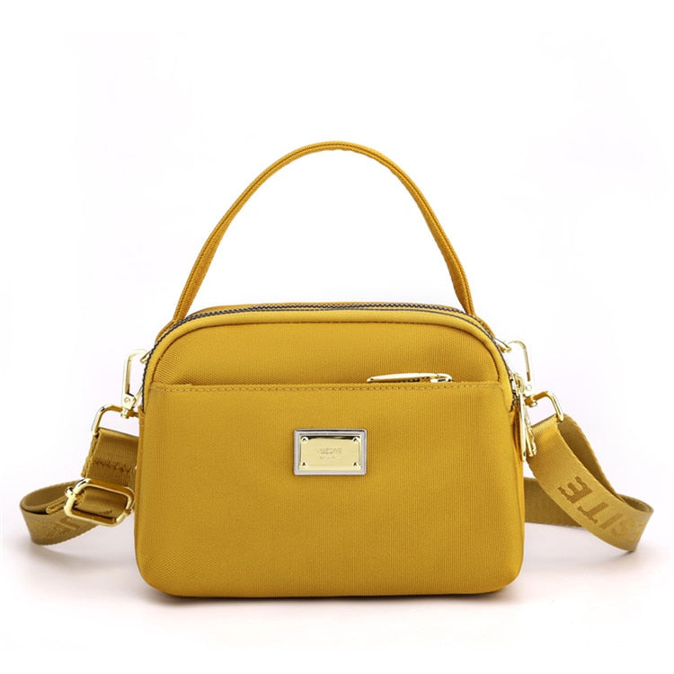 Sac Bandoulière Femme Ultra Leger Jaune Mini(Max Length<20cm)