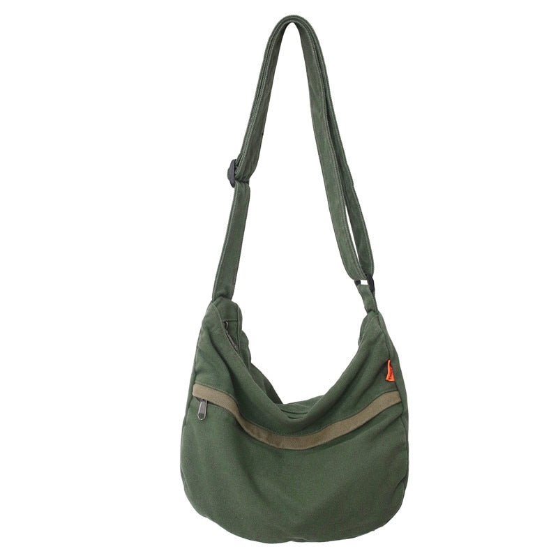 Sac Besace Toile Kaki Femme Kaki (30cm<Max Length<50cm)
