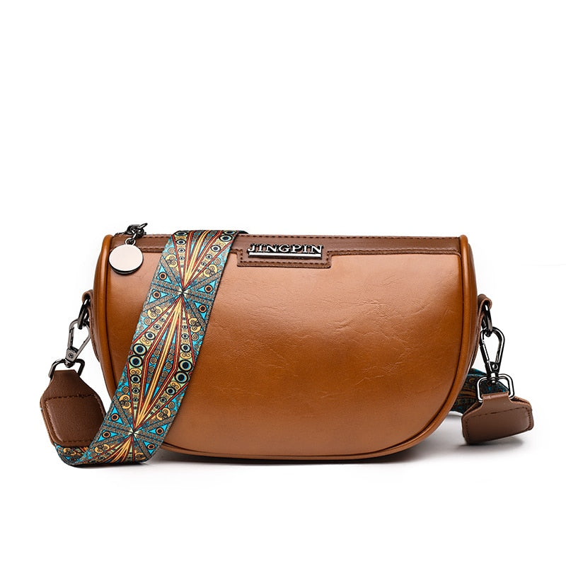 Sac Bandoulière Minimaliste Marron