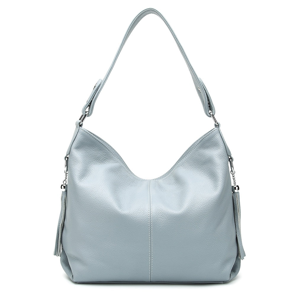 Grand Sac Besace Bandoulière Femme Bleu clair