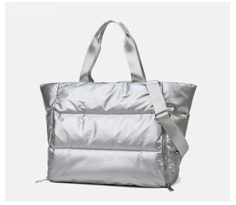 Sac Bandoulière Doudoune Argenté