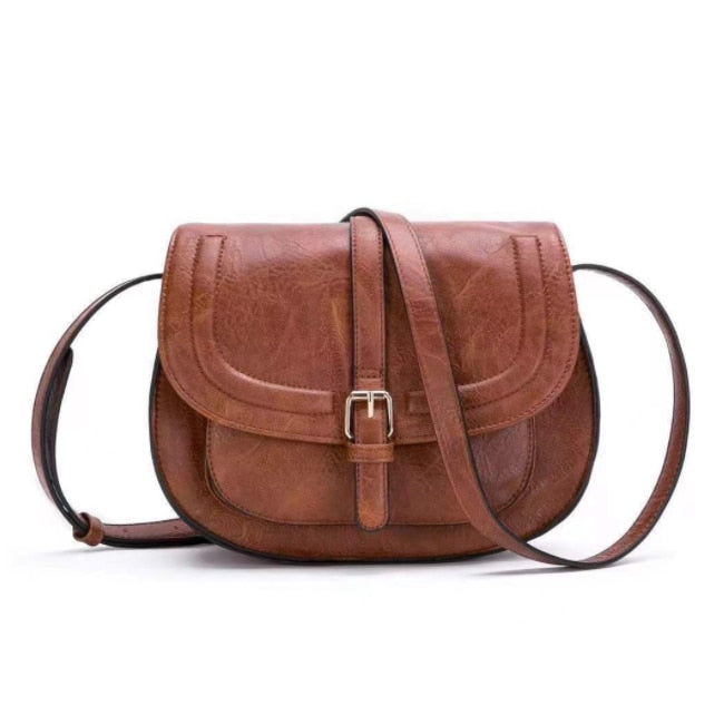 Sac Bandoulière Vintage Femme Camel