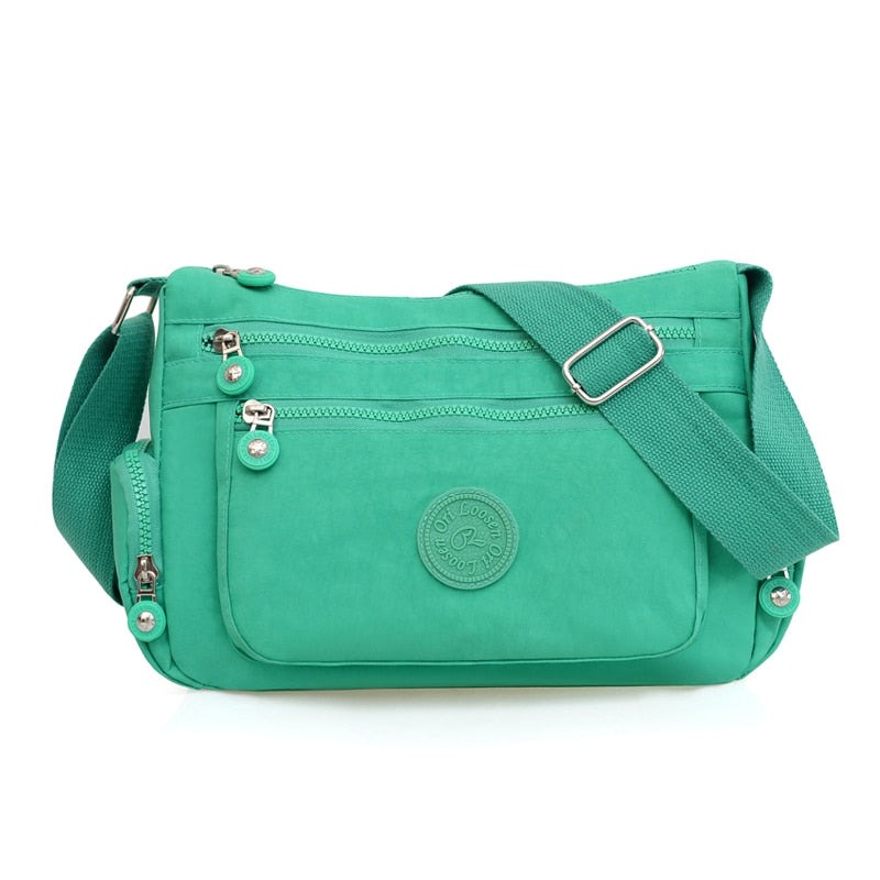 Sac Bandoulière Femme Nylon Imperméable Vert