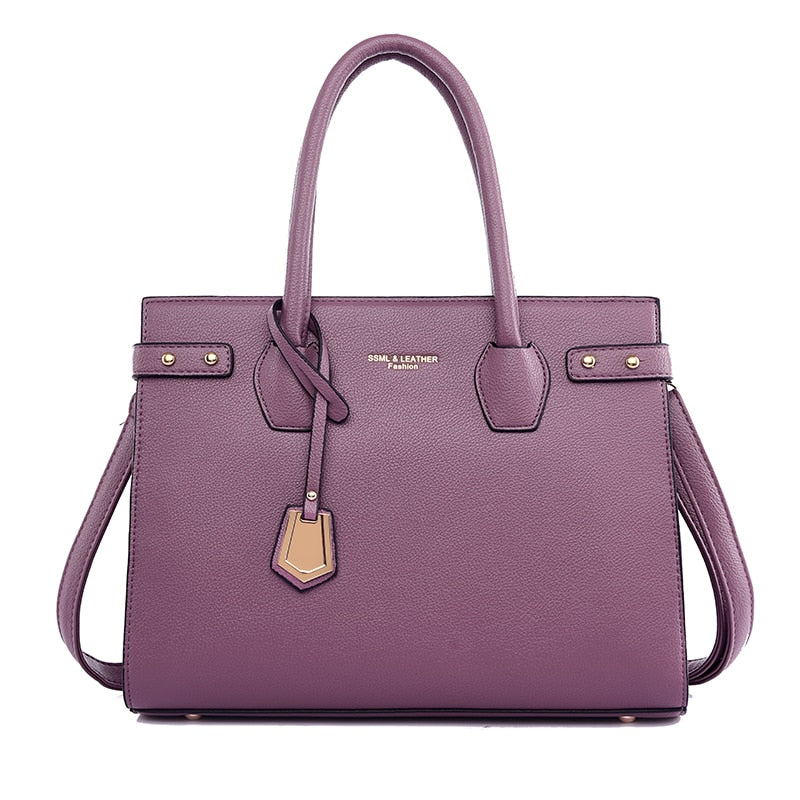 Grand Sac Bandoulière Plusieurs Compartiments Violet