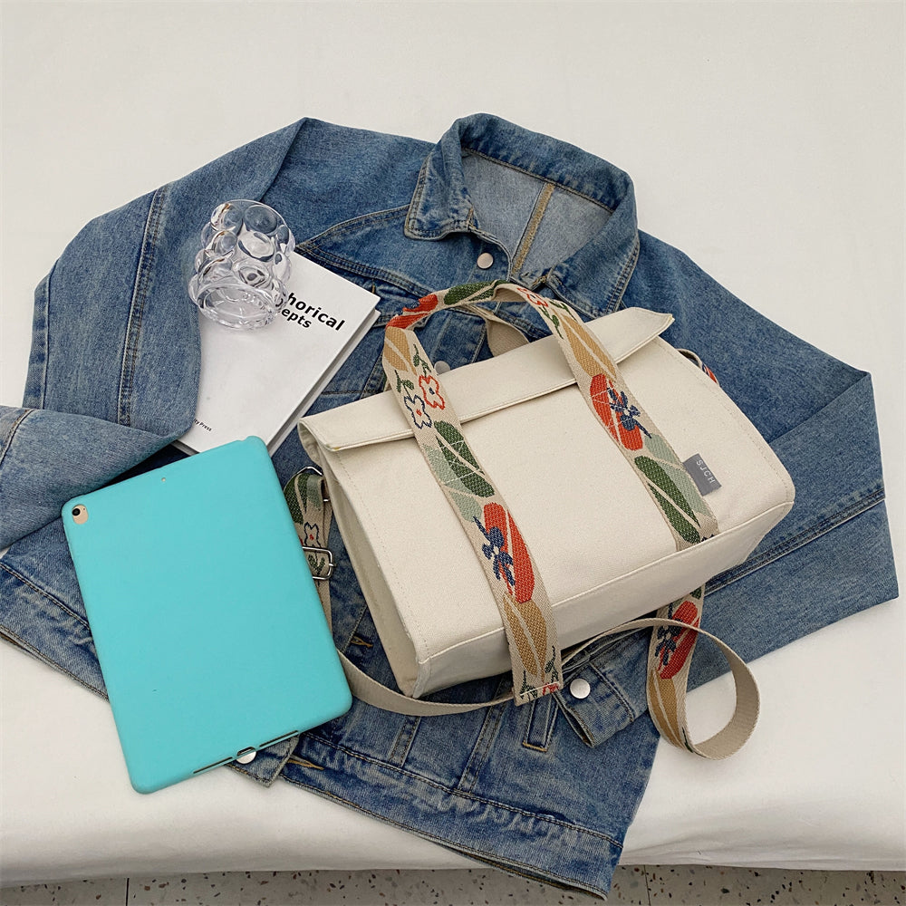 Sac Besace Toile Femme