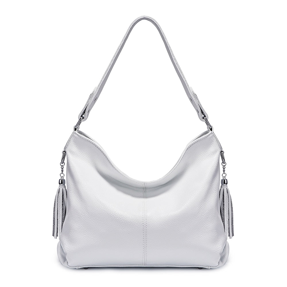 Grand Sac Besace Bandoulière Femme Blanc