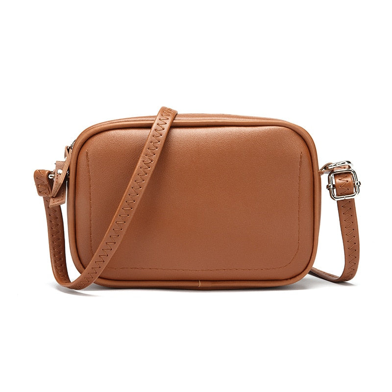 Sac Bandoulière Vert Sapin Marron