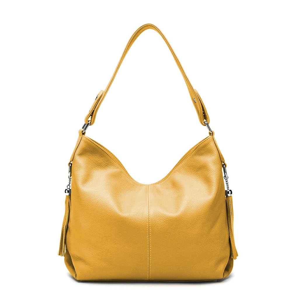 Grand Sac Besace Bandoulière Femme Jaune