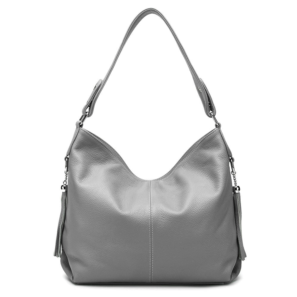 Grand Sac Besace Bandoulière Femme Gris