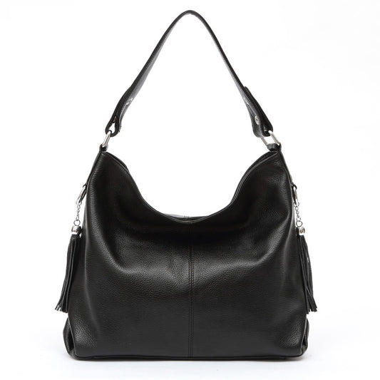 Grand Sac Besace Bandoulière Femme Noir