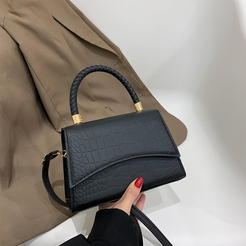 Le Sac à Bandoulière Carré Noir