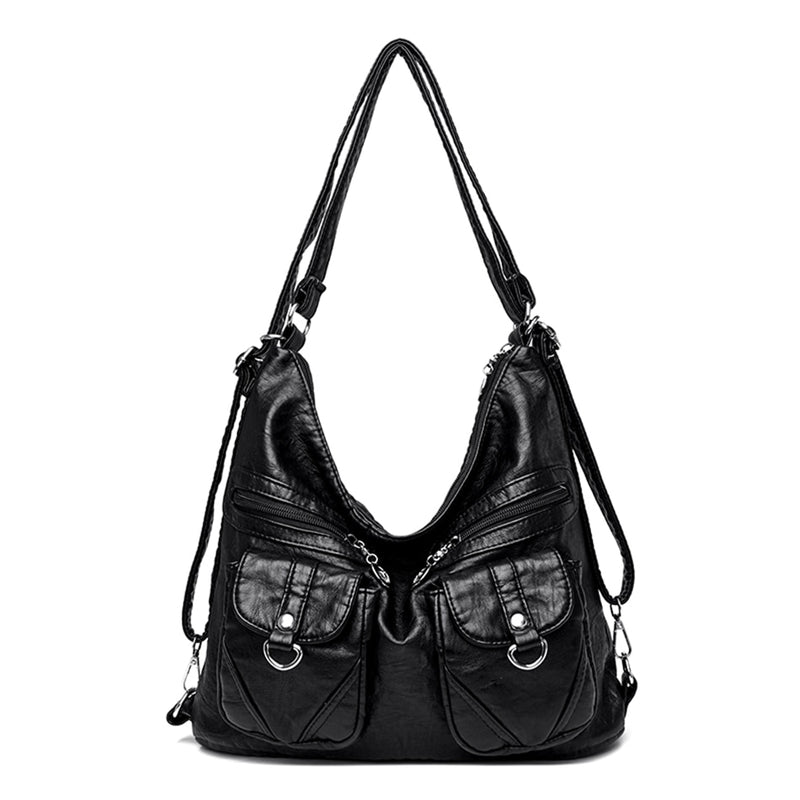 Grand Sac Besace Femme Noir  