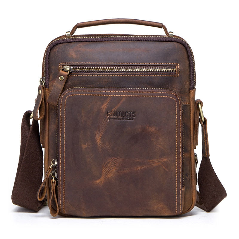 Sac Bandoulière Homme Marron Café  
