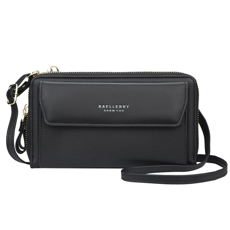 Pochette Téléphone Bandoulière Femme Noir  
