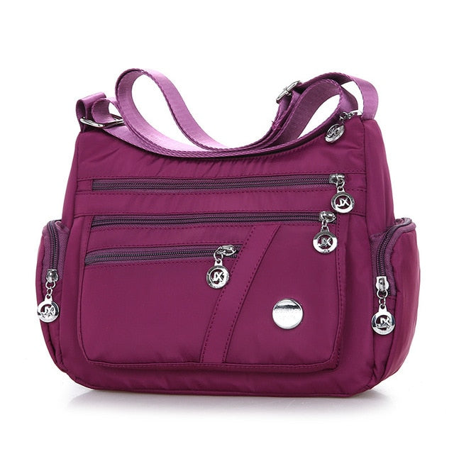Sac à Bandoulière Multipoches Femme - Style Décontracté Chic Pour Shopping, Voyages Et Quotidien