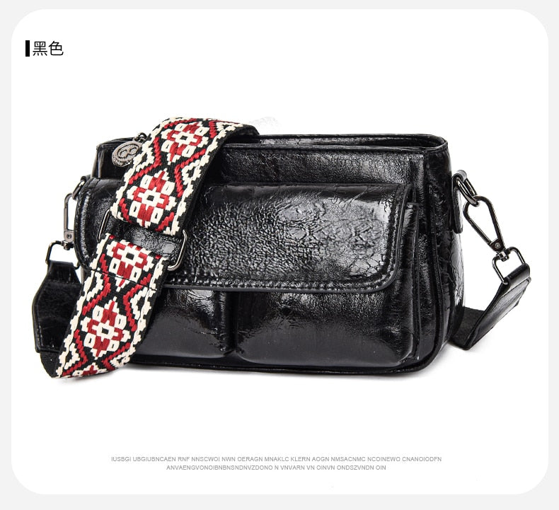 Sac à Bandoulière Bronze Noir  