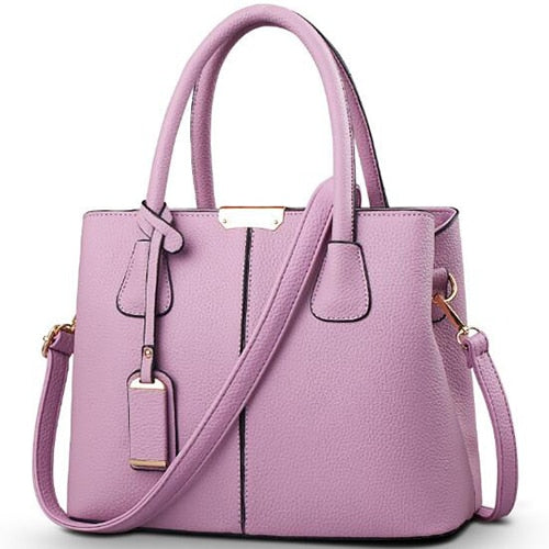 Grand Sac à Main Bandoulière Violet  