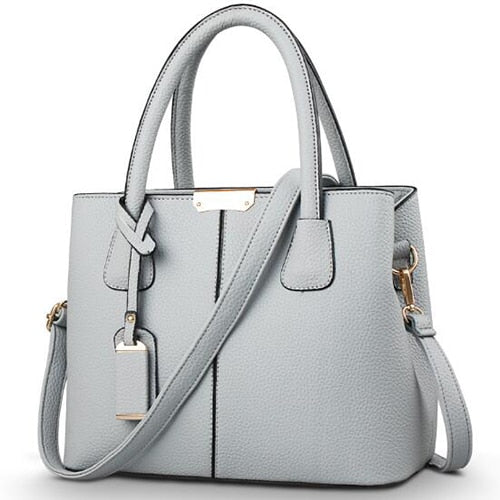 Grand Sac à Main Bandoulière Gris  