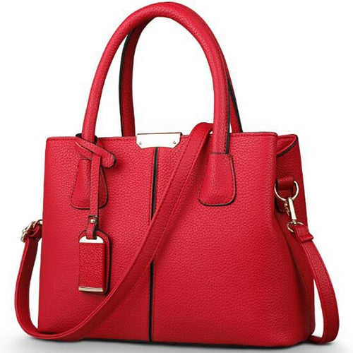 Grand Sac à Main Bandoulière Rouge  