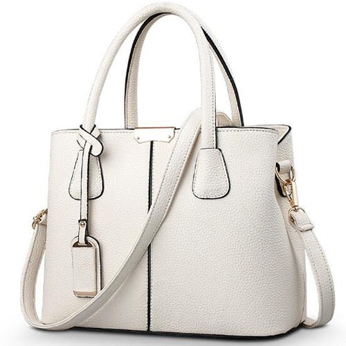 Grand Sac à Main Bandoulière Beige  