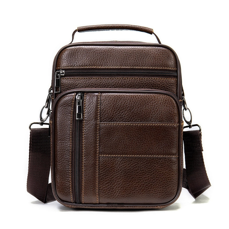 Sac Bandoulière Homme Cuir Noir Marron  