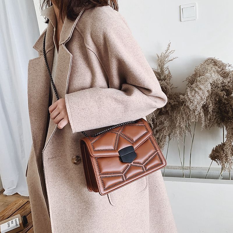 Sac Noir Bandoulière Chaine   