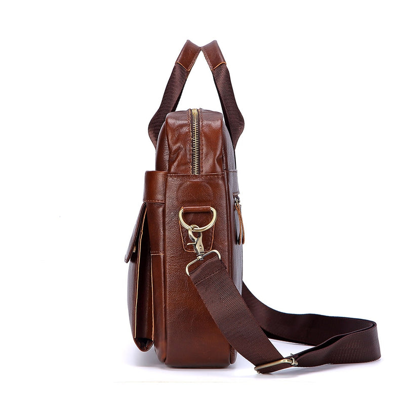 Sac Sacoche Bandoulière Grand Modèle Homme Cuir Véritable   