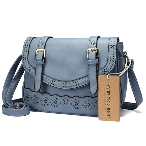 Sac Cartable Bandoulière Femme Bleu ciel  