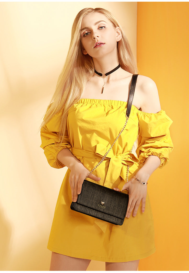 Petit Sac Bandoulière Doré   