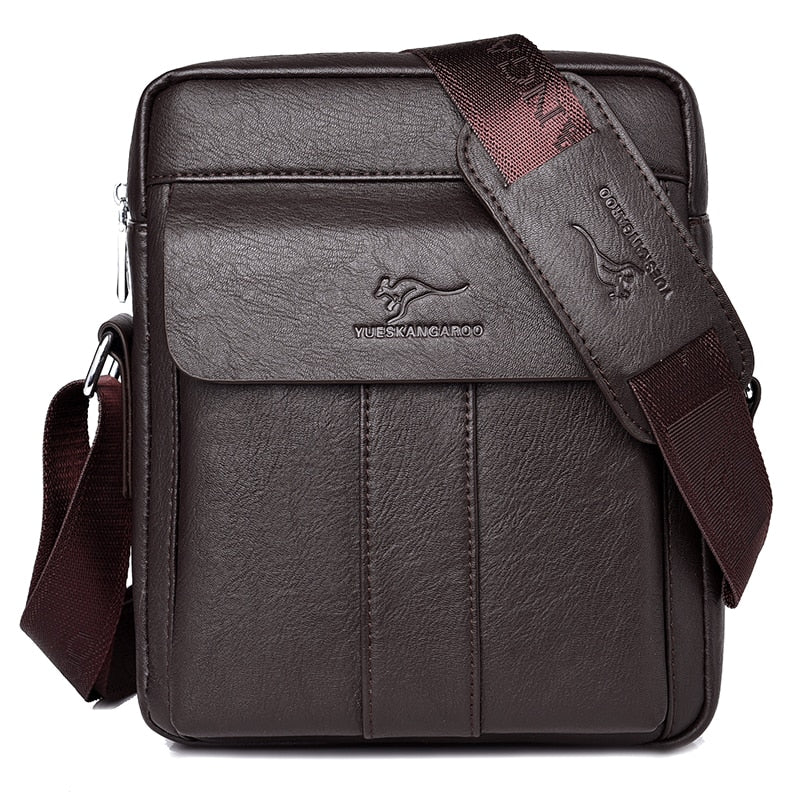 Sac Bandoulière Homme En Cuir Véritable FANDARE – Léger, Extensible Et Multifonction Pour Travail, Voyage Ou école