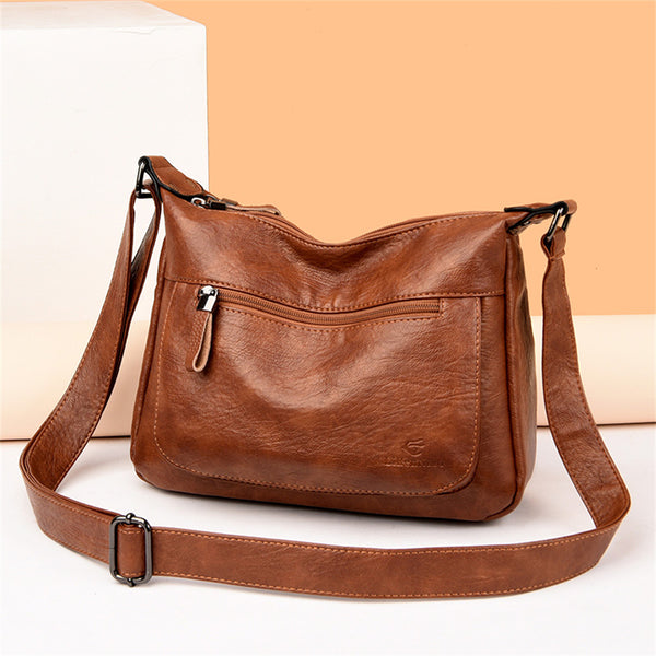 Sac Bandoulière Cuir Camel Camel  