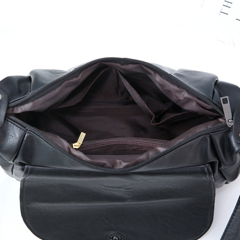 Sac Besace Noir Femme   