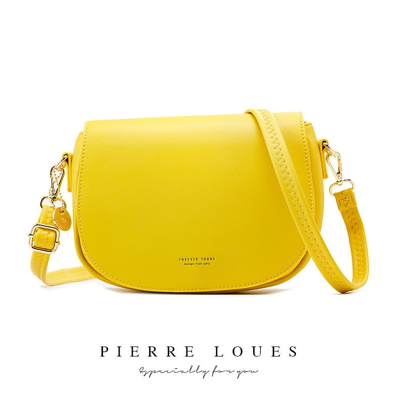 Sac Bandoulière à Rabat Femme Jaune  