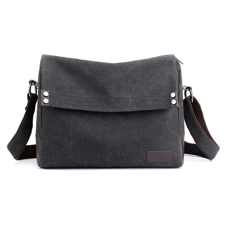 Sacoche Bandoulière Homme Beige Noir  