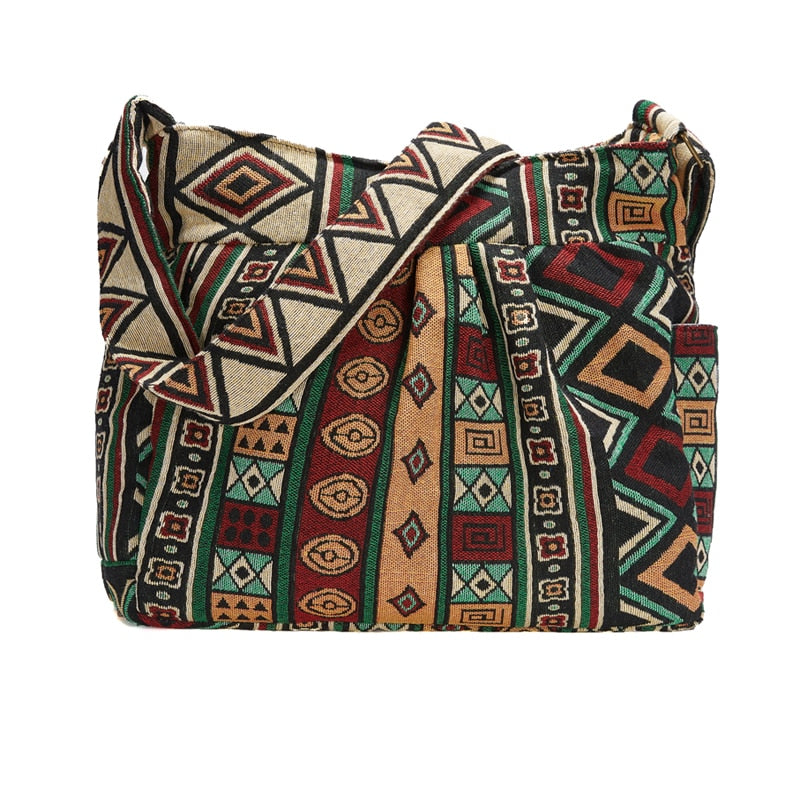 Petit Sac en Tissu Bandoulière Multicolore  