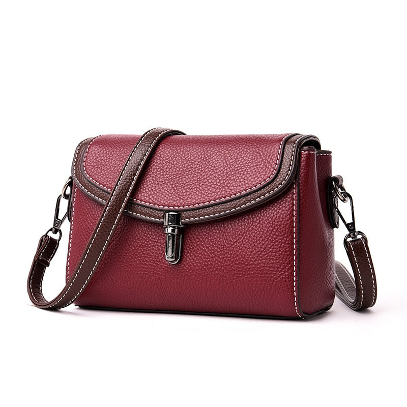 Pochette Bandoulière Noire Femme Rouge  