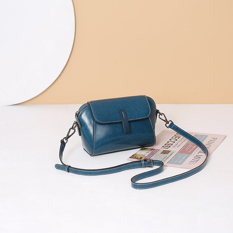 Pochette Bandoulière Femme Luxe Bleu 24x10x 14 cm 