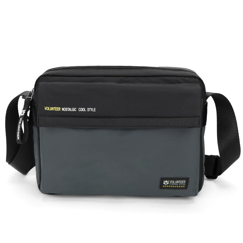 Sacoche Bandoulière Rectangulaire Homme Gris (20cm<Max Length<30cm) 