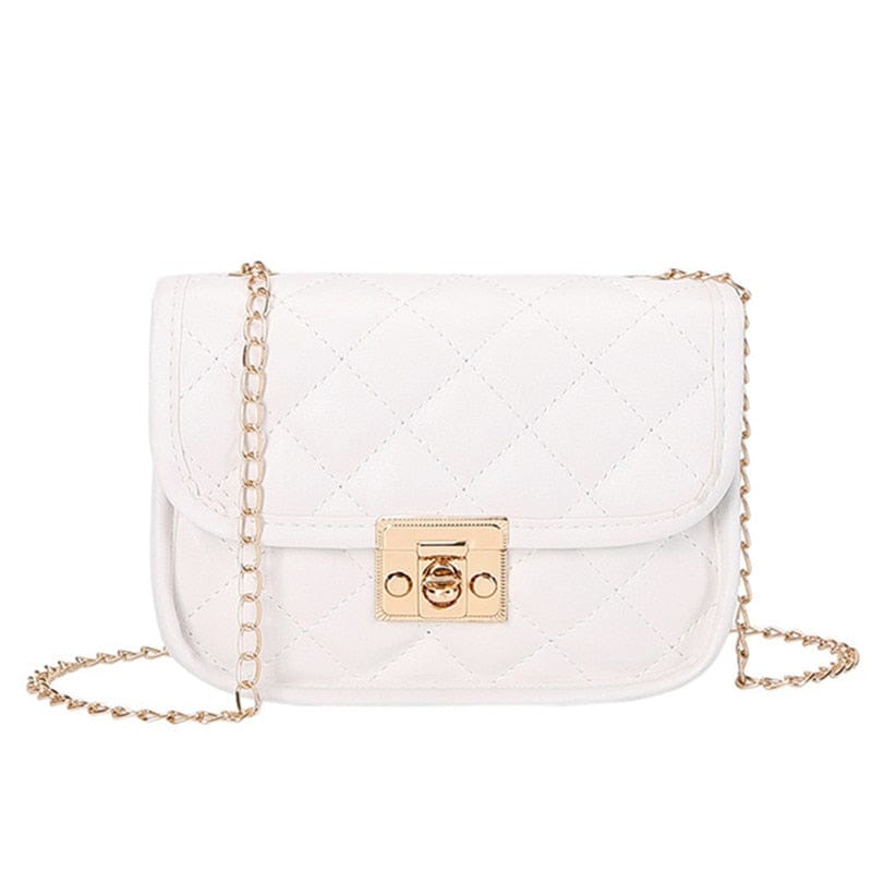 Le Sac à Bandoulière Rose Blanc  