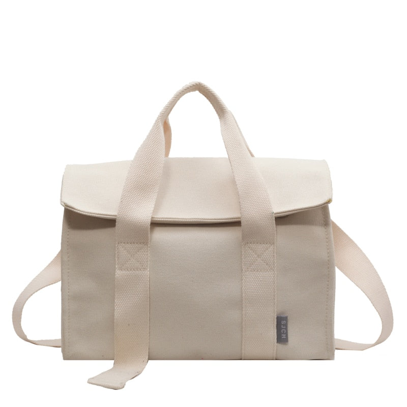 Sac Besace Toile Femme Beige 31x24x16cm China