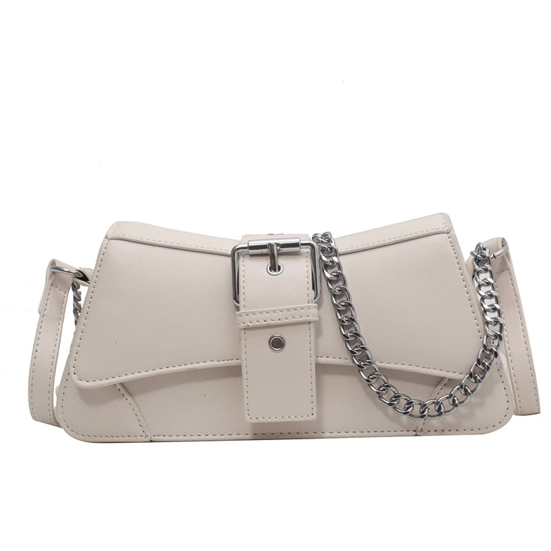 La Bandoulière à Chaine pour Femme Blanc  