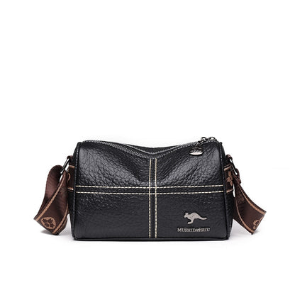Sac Baguette Cuir Noir Noir  