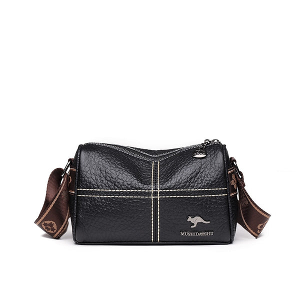 Sac Baguette Cuir Noir Noir  