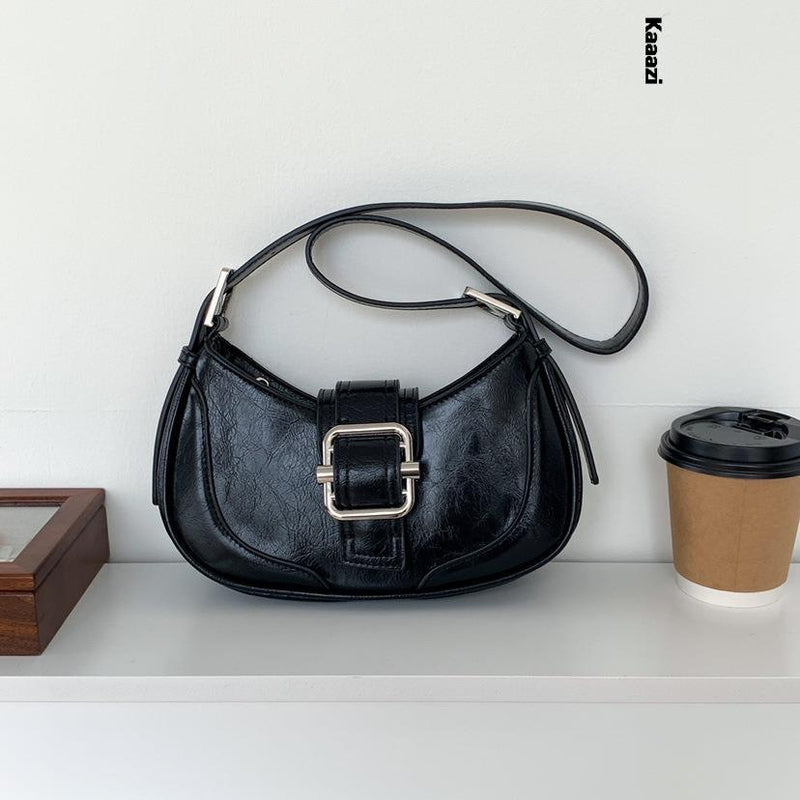 Sac Baguette Vintage Noir  