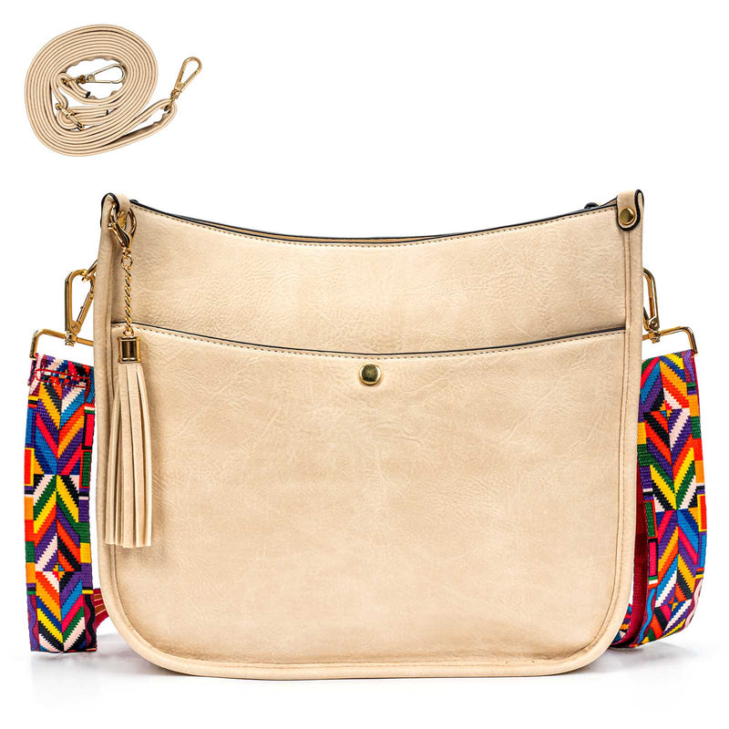 Sac Bandoulière Vegan Beige  