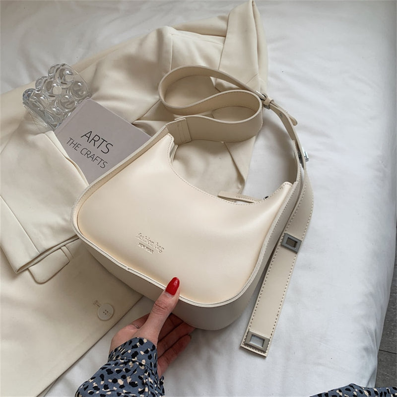 Sac Baguette Bandouliere Beige 25cmx7cmx21cm 