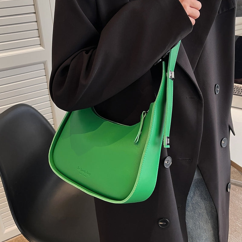 Sac Baguette Vert   