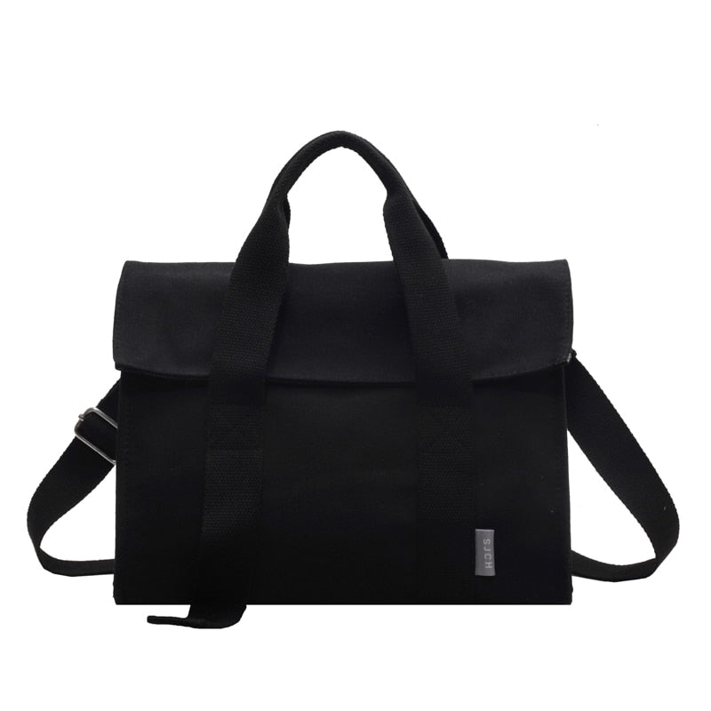 Sac Besace Toile Femme Noir 31x24x16cm China