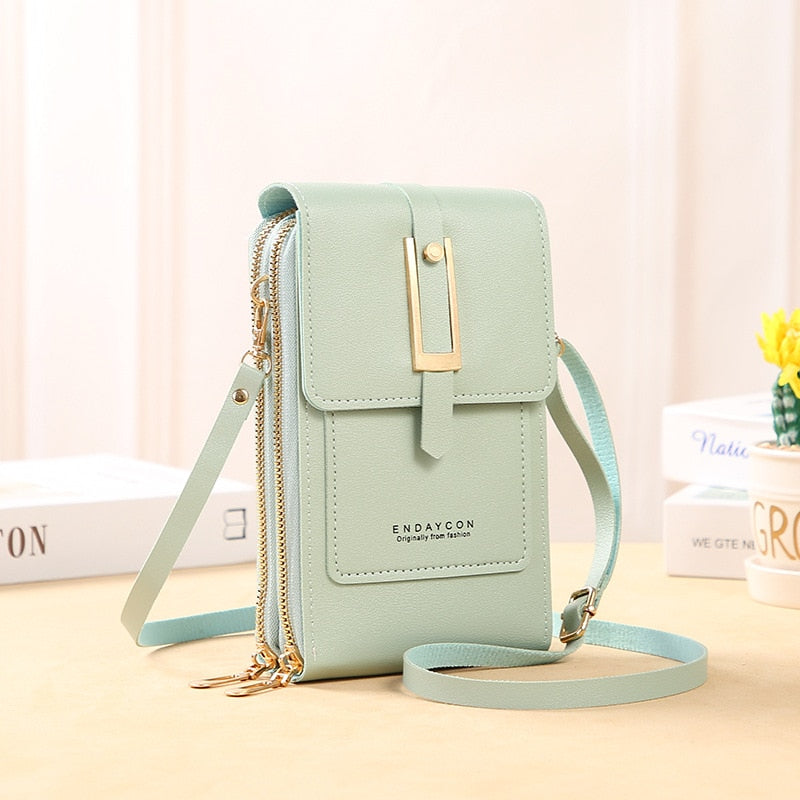 Petite Pochette Bandoulière Femme Vert  